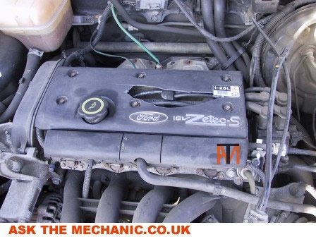 Blown up Zetec engine